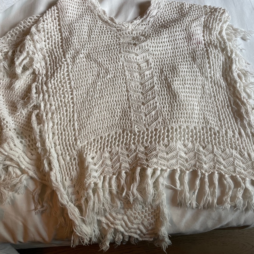 Knitted beach cover up